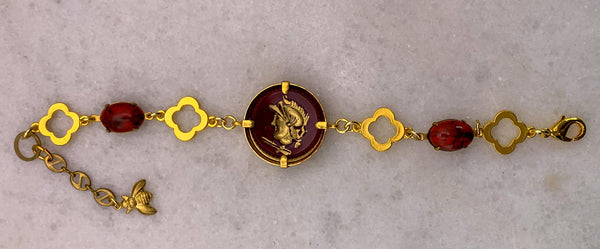 Carnelian | Vintage Style | Gold Filled | Handmade in Australia | Bracelet