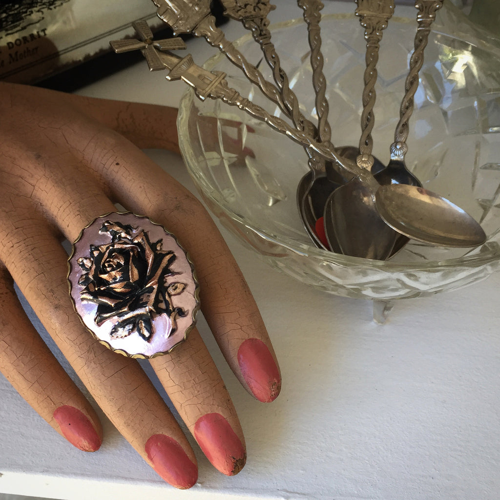 Vintage Cameo Ring by Ghost and Lola | Bohemian Luxe Jewellery