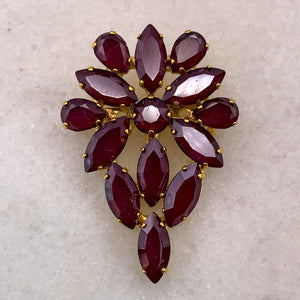 Garnet Jewellery | Handmade in Australia | Vintage Brooch | Bohemian Style