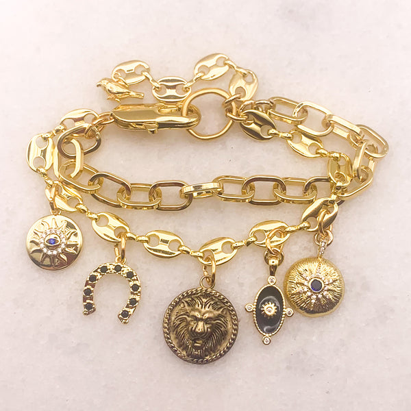 Gold Charm Bracelet | Lucky Charm | Handmade in Australia | 
