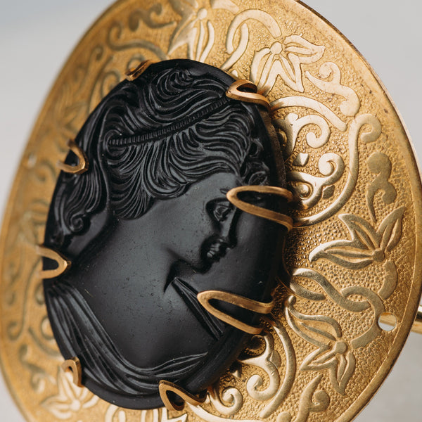 French Jet Cuff | Vintage handmade jewellery | Australian from Byron Bay