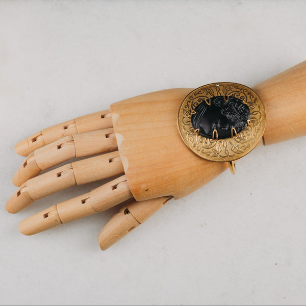 French Jet Cuff | Vintage handmade jewellery | Australian from Byron Bay