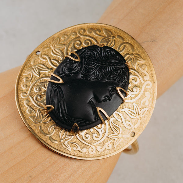 French Jet Cuff | Vintage handmade jewellery | Australian from Byron Bay