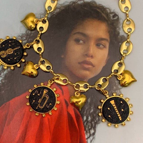 Violin | Trumpet | Clarinet | Gold Bracelet | Handmade in Australia