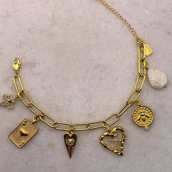 Charm Bracelet | Vintage Jewellery | Handmade in Australia | Boho Chic