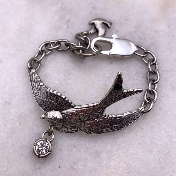 Silver Swallow Bracelet | Bird Jewellery | Handmade in Australia 
