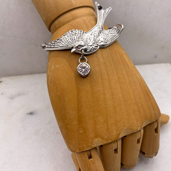 Silver Swallow Bracelet | Bird Jewellery | Handmade in Australia 