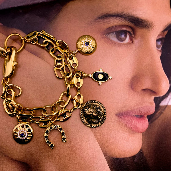 Gold Charm Bracelet | Lucky Charm | Handmade in Australia 