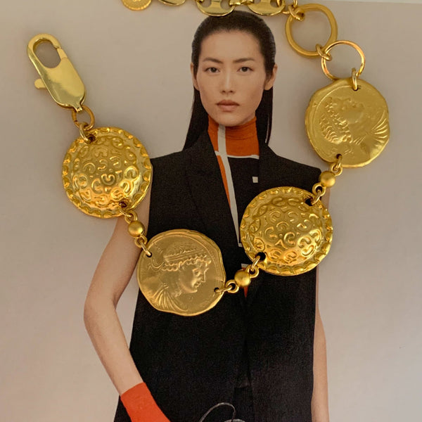 Gold Coin Bracelet | 18 Carat Gold | Handmade in Australia | Vintage Greek