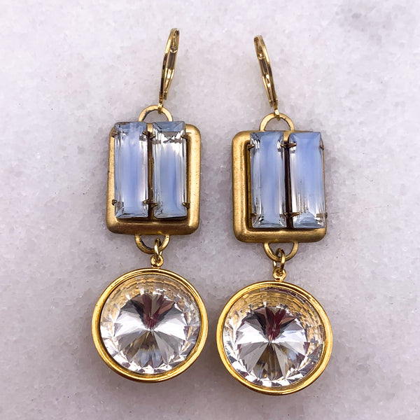 Vintage 1940’s Earrings | Handmade in Australia | Givre Crystals 