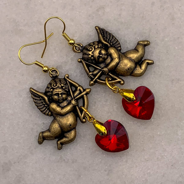 Cherub Cupid Earrings | Handmade in Australia | Vintage | Bohemian Style