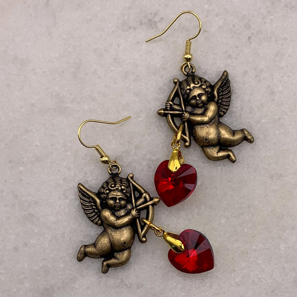 Cherub Cupid Earrings | Handmade in Australia | Vintage | Bohemian Style