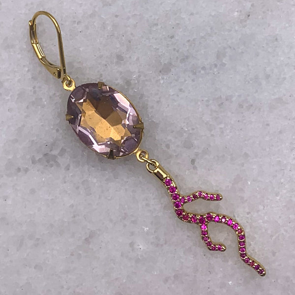 Carved Coral Earrings | Handmade in Australia | Gold Filled 