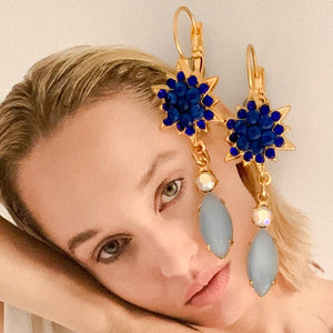 Moonstone | Sapphire Crystals | Gold Star | Handmade in Australia