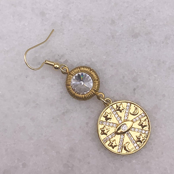 Cut Crystal | Handmade in Australia | Celestial Earrings