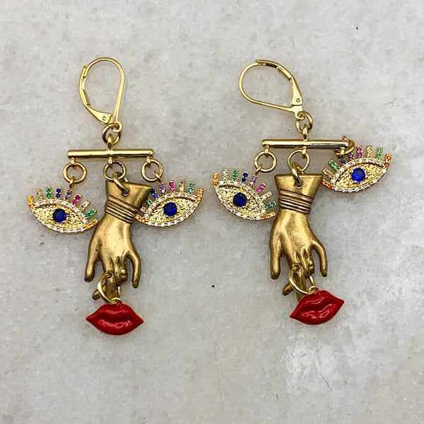 Dali Earrings | Statement Jewellery | Boho Chic Style | Hand Made in Australia 