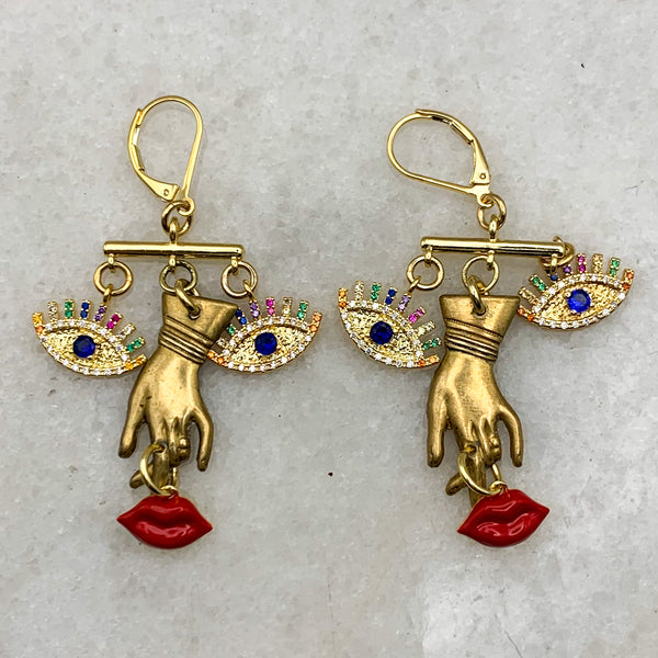 Dali Earrings | Statement Jewellery | Boho Chic Style | Hand Made in Australia 