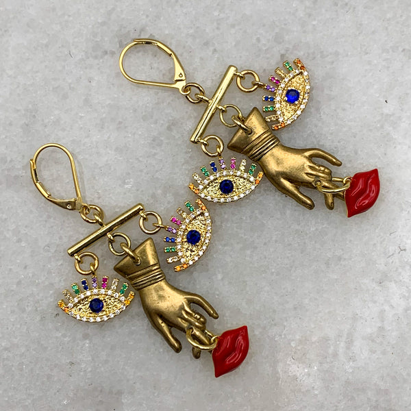 Dali Earrings | Statement Jewellery | Boho Chic Style | Hand Made in Australia 