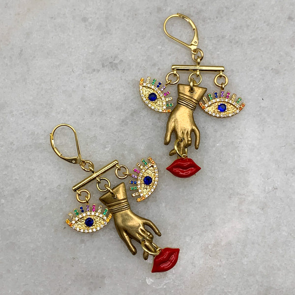 Dali Earrings | Statement Jewellery | Boho Chic Style | Hand Made in Australia 