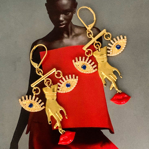 Dali Earrings | Statement Jewellery | Boho Chic Style | Hand Made in Australia 