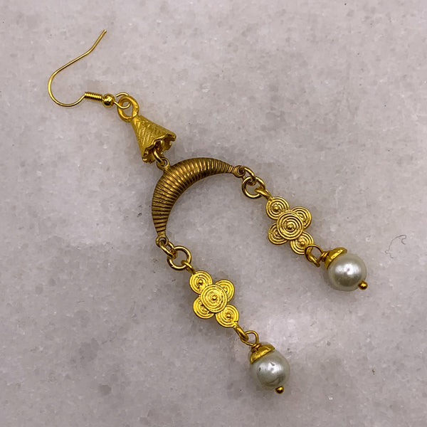 Pearl Earrings | Handmade in Australia | Vintage | 18 Carat Gold