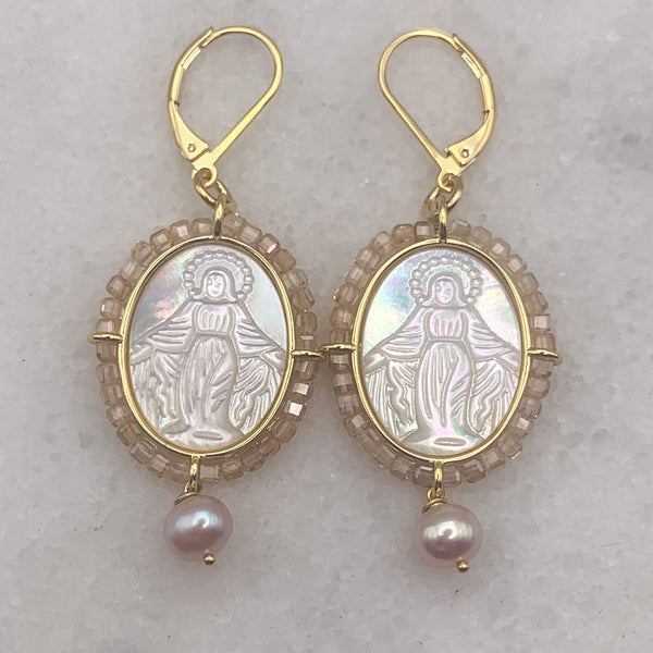 Carved Mother of Pearl | Pearl | Handmade in Australia | Crystal