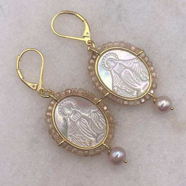 Carved Mother of Pearl | Pearl | Handmade in Australia | Crystal