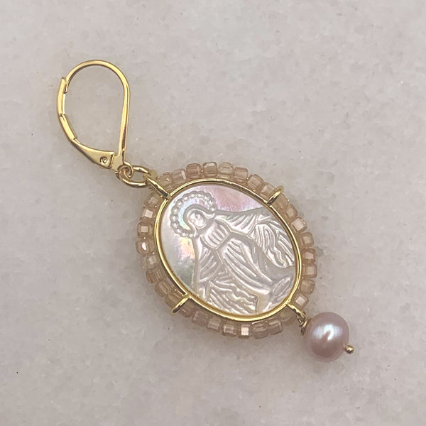Carved Mother of Pearl | Pearl | Handmade in Australia | Crystal