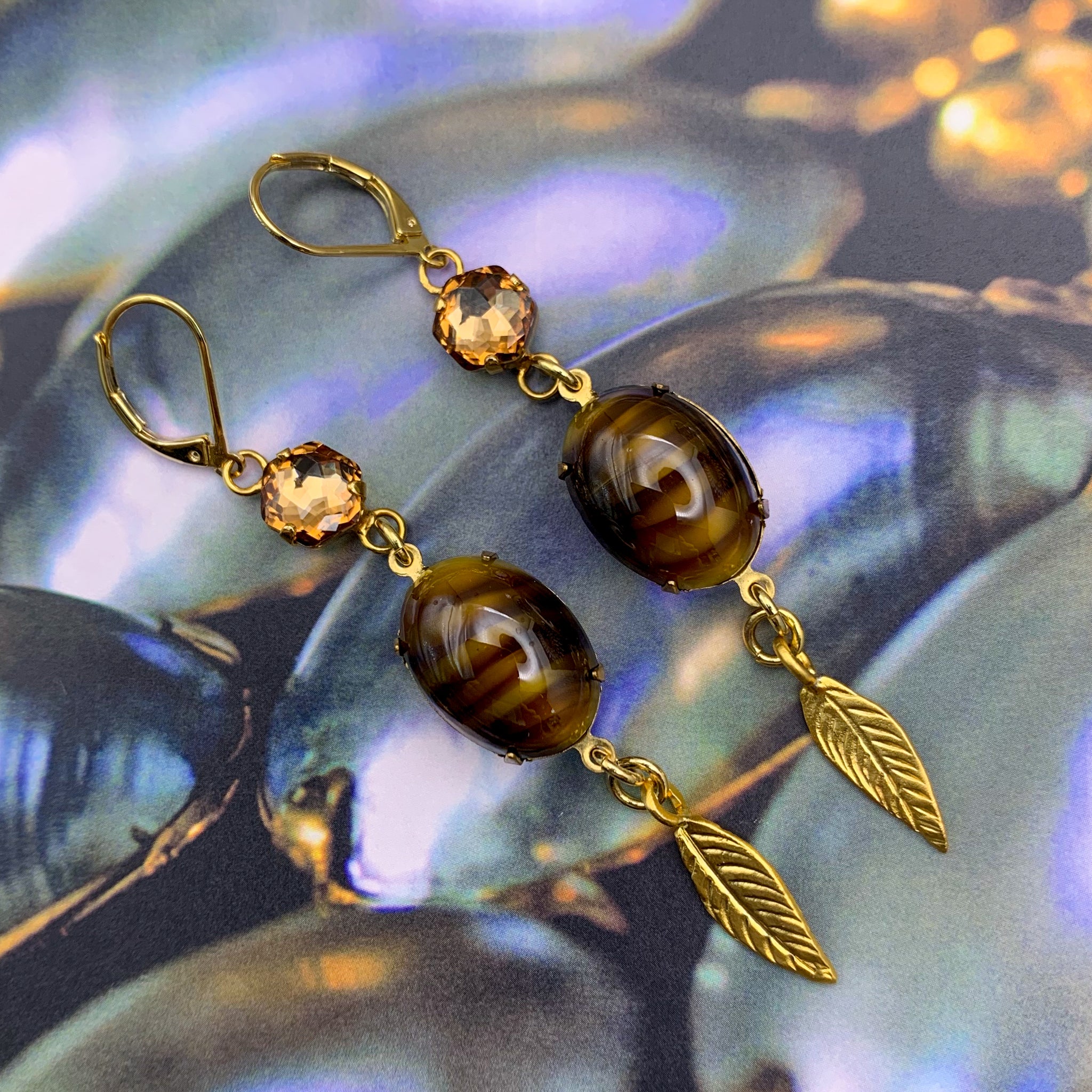 Tiger’s Eye Jewelry | Vintage Style | 22 Carat Gold Filled | Handmade in Australia
