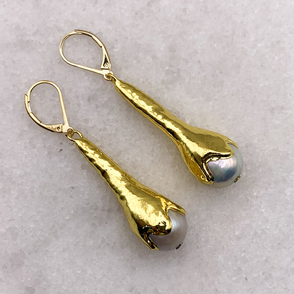 Pearl Earrings | Gold Filled | |Handmade in Australia | Bohemian Chic