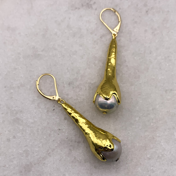 Pearl Earrings | Gold Filled | |Handmade in Australia | Bohemian Chic