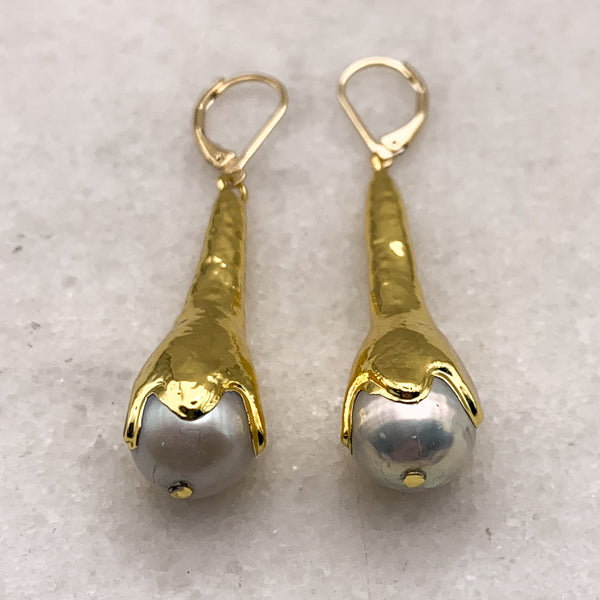 Pearl Earrings | Gold Filled | |Handmade in Australia | Bohemian Chic
