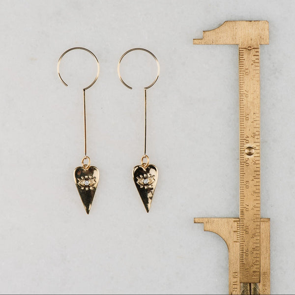 Eye Candy Earrings | Gold Jewellery | Diamanté's  | Australian made