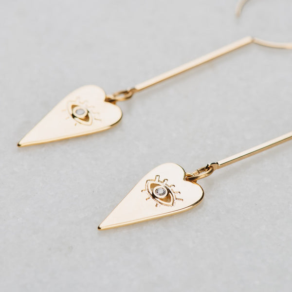 Eye Candy Earrings | Gold Jewellery | Diamanté's  | Australian made