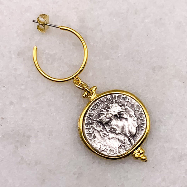 Gold and Silver Coin Earrings | Handmade in Australia | Boho Luxe