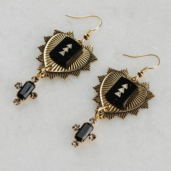 Heart Earrings | Vintage Jewel | Art Deco | Handmade in Australia