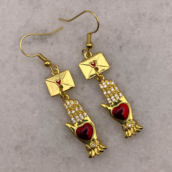 Vintage Ruby Crystal | Hand Gilded | Handmade in Australia | Vintage | Bohemian Style