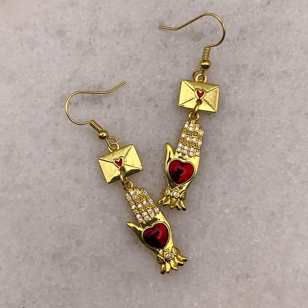 Vintage Ruby Crystal | Hand Gilded | Handmade in Australia | Vintage | Bohemian Style