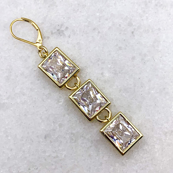 Cut Crystal | Gold filled | Handmade in Australia | Statement Earrings