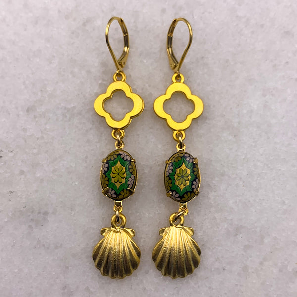 Mosaic Earrings | Vintage | Bohemian Chic | Handmade in Australia