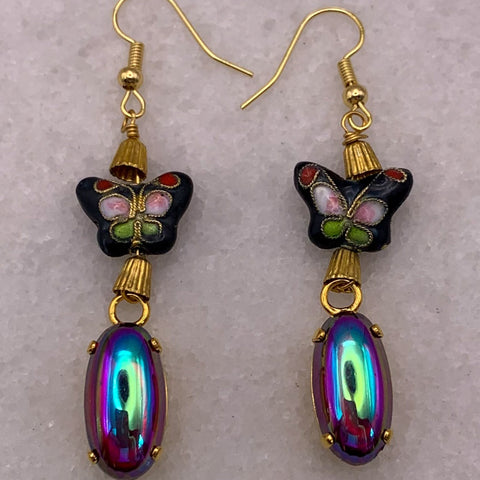 Butterfly Jewellery | Vintage Style | Cloisonne | Handmade in Australia