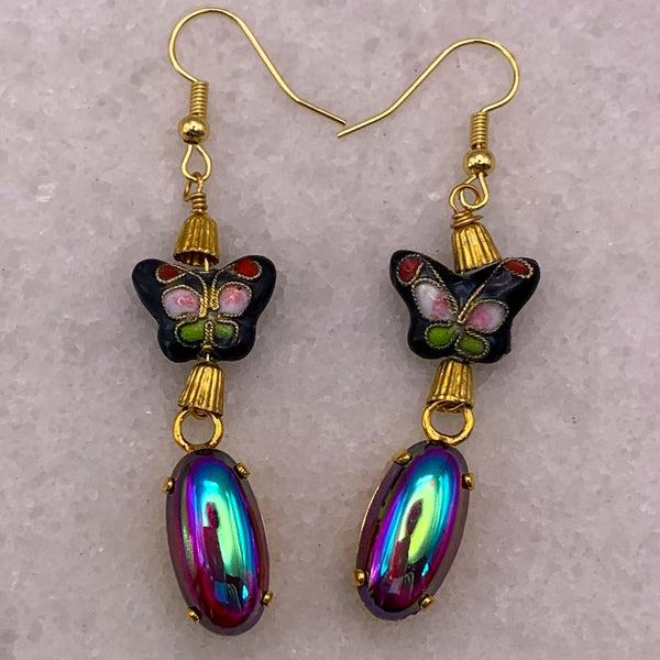 Butterfly Jewellery | Vintage Style | Cloisonne | Handmade in Australia
