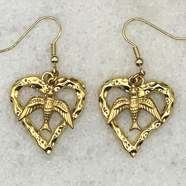 24 Carat Gold Filled Hearts
Vintage Golden Birds
18 Carat Gold Filled Ear Posts