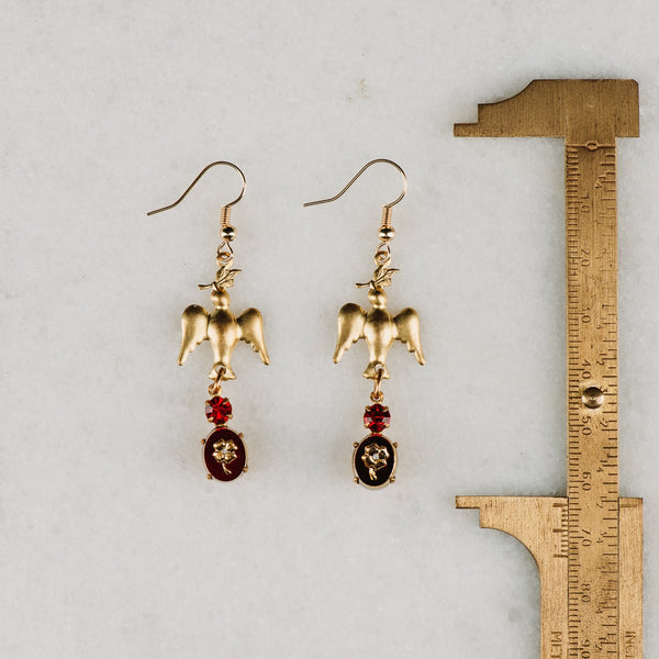 Peace Dove | Ruby Cameo | Vintage Style | Handmade in Australia