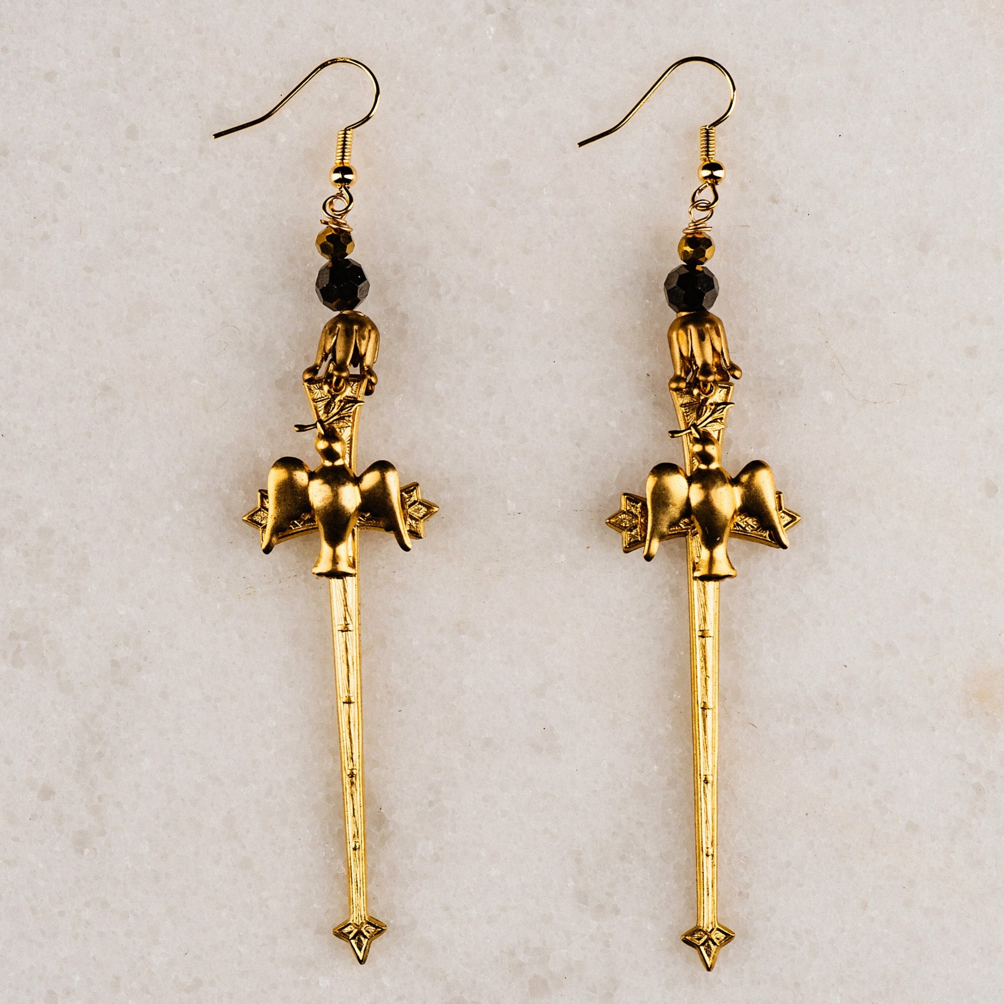 Peace Dove Earrings | Vintage | Handmade in Australia