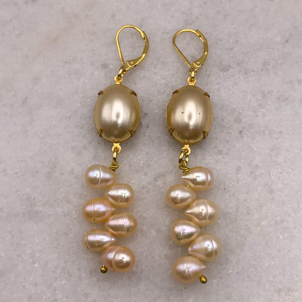 Pearl Earrings | Vintage Style | Bohemian Chic | Handmade in Australia