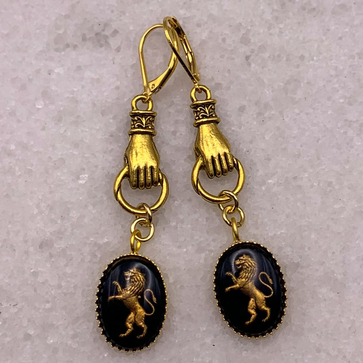 Royal Gold Lion Intaglio | Handmade in Australia | Vintage Style | Bohemian