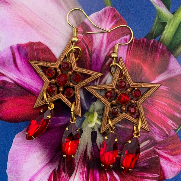 Red on sale earrings australia