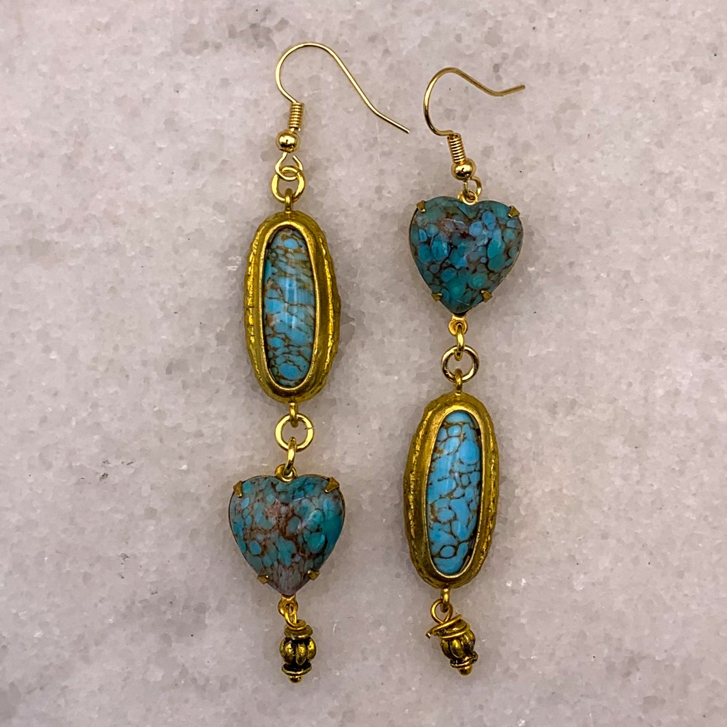 Heart Jewellery | Turquoise Earrings | Handmade in Australia | Bohemian 