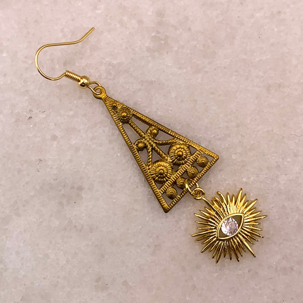 Etruscan Jewellery | Vintage Style | Handmade in Australia | Sun Charm